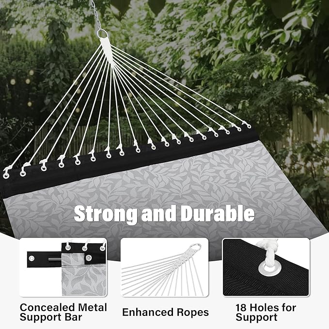 Patio Watcher 13 FT Quick Dry Textilene Hammock - Outdoor Double Hammock - Heavy Duty Hammocks for Outside - 450 lbs Capacity