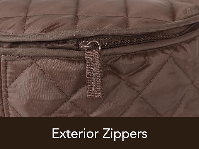 Covermates Keepsakes - Serveware Storage - Padded Protection - ID Window - Stain Resistant - Machine Washable - China Storage, Bronze