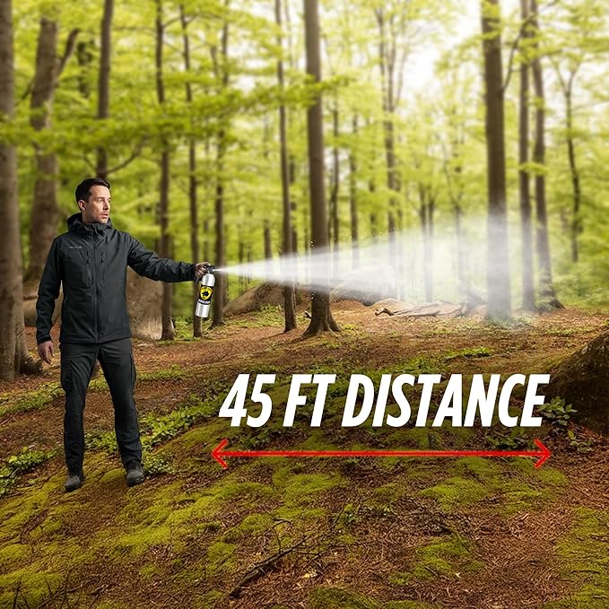 Guard Dog Security Large Self Defense Pepper Spray 24 oz, Maximum Strength Self-Defense Spray with Pistol Grip, 45-Foot Range, Easy Access Outdoor Personal Protection, Crowd Control