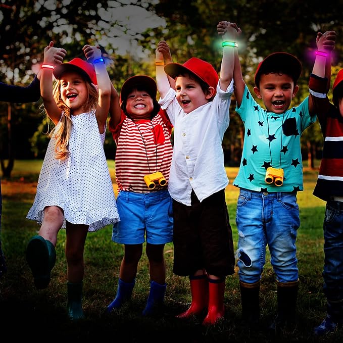 M.best 16pcs LED Light Up Bracelets Glow Flashing Wristbands Glow in The Dark Party Supplies for Wedding, Raves, Concert, Camping,Sporting Events, Party