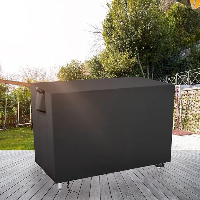 Outdoor Grill Table Cover for BBQ Mall Pizza Oven Cart Table,Waterproof Patio Pizza Oven Cart Cover - 51 X 25 X 31 Inch