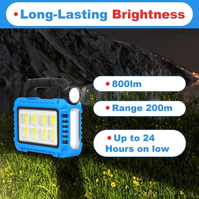 4 Pack Lantern Camping Essentials Accessories Gear Solar Lights, LED Flashlight for Power Outages, Rechargeable Tent Lights for Emergency, Hurricane, Survival Kits, Operated Lamp