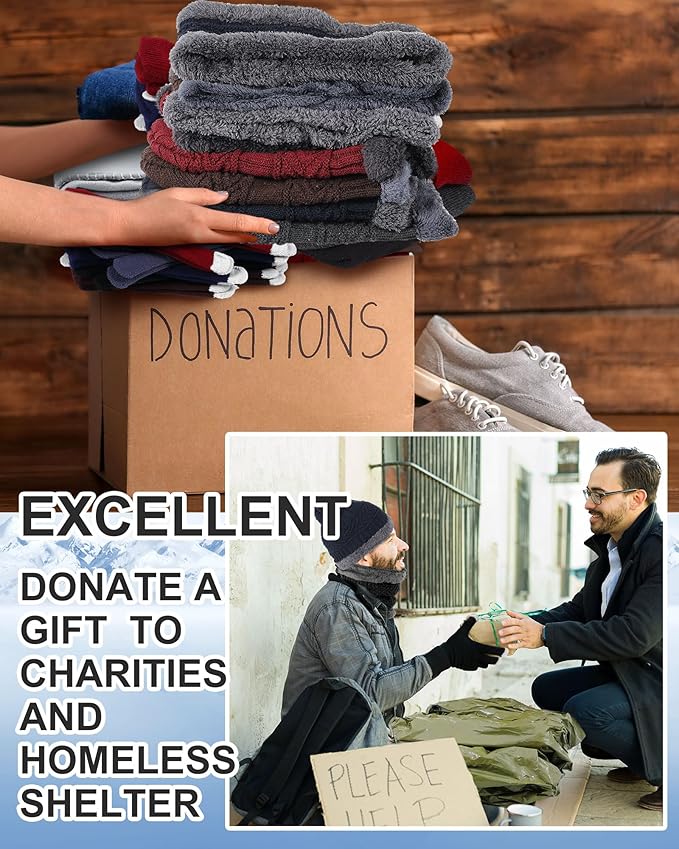 Tranqun Emergency Sleeping Bags Bulk with Winter Hat Gloves Scarf, Survival Sleeping Bag Bivy Sack Waterproof Lightweight Thermal Blanket Gear for Camping Hiking Outdoors Homeless