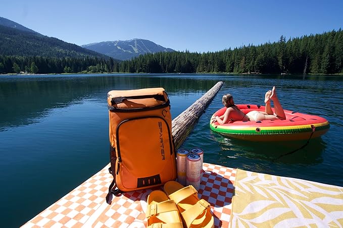 Backpack Cooler Insulated Leak Proof 33/49 Cans, 2 Insulated Compartments Thermal Bag, Portable Lightweight Beach Travel Camping Lunch Backpack for Men and Women