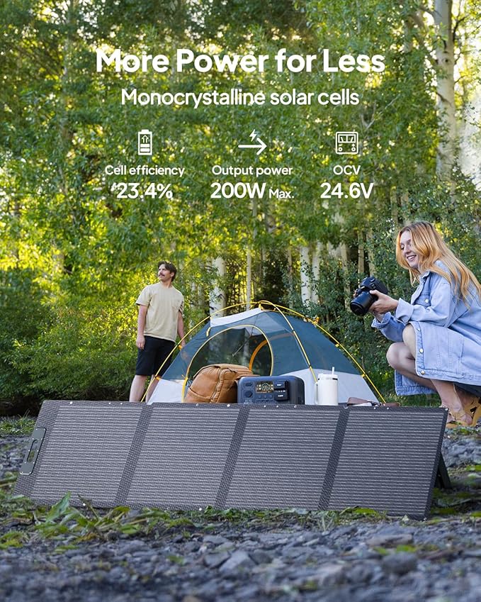BLUETTI Solar Generator Elite 100 V2 with 2 200W Solar Panel (ship separately), 1024Wh Portable Power Station w/ 4 1800W AC Outlets, 35% Smaller, Ideal for Camping, Emergencies, Backup Power (2025New)