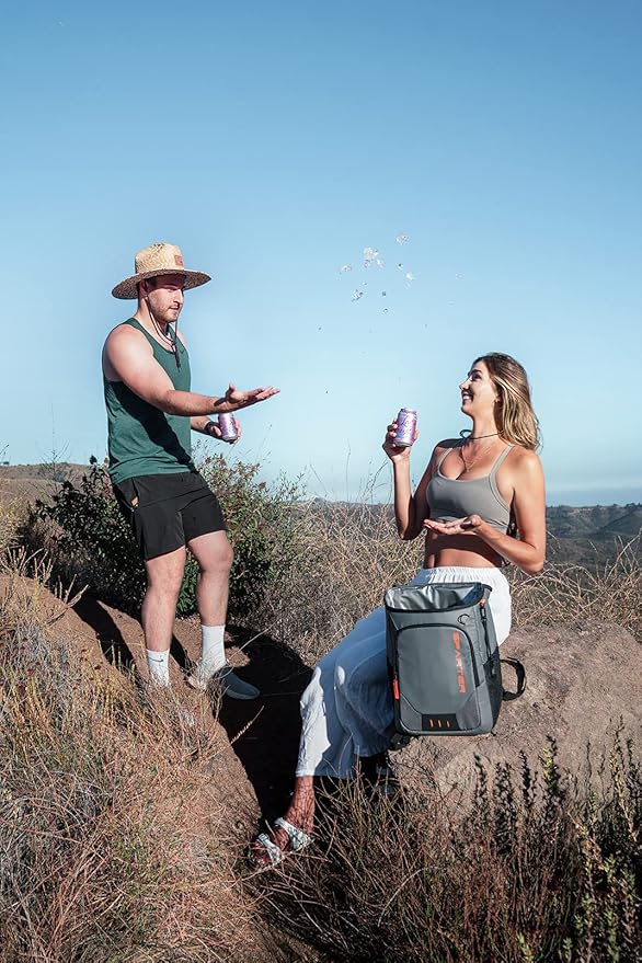 Backpack Cooler Insulated Leak Proof 33/49 Cans, 2 Insulated Compartments Thermal Bag, Portable Lightweight Beach Travel Camping Lunch Backpack for Men and Women