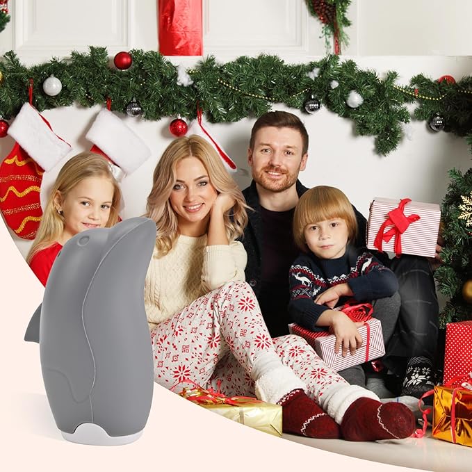 Asltw Dolphin Refrigerator Deodorizer, Refrigerator Odor Eliminator, Fridge Air Freshener, Multi-purpose Odor Eliminator for Home, Cute Gifts, Kitchen Gadgets Cute Kitchen Accessories (Grey)