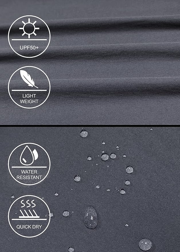 GymBrave Women's Hiking Cargo Pants Quick Dry Outdoor Camping Capris Water Resistant UPF 50 with Zipper Pockets