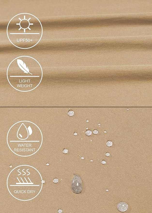 GymBrave Women's Hiking Cargo Pants Quick Dry Outdoor Camping Capris Water Resistant UPF 50 with Zipper Pockets