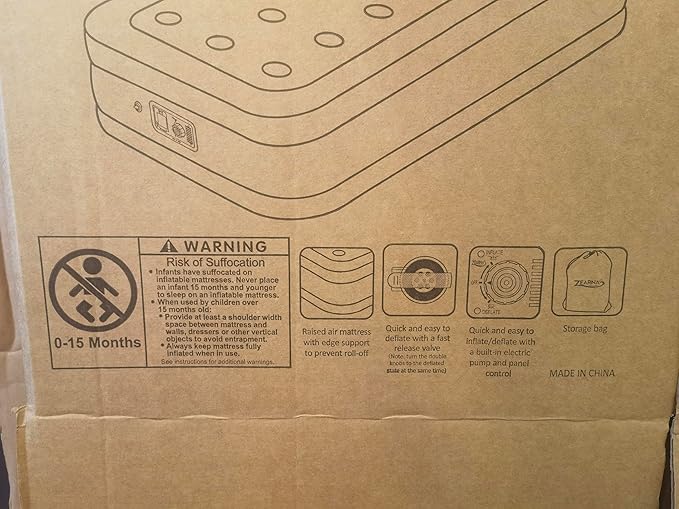 Air Mattress with Built in Pump - Upgraded Twin Blow Up Mattress, 2 Mins Quick Self Inflatable, 13"/550lbs Max, Strong Support, No Lost Air, for Camping,Home,Guests,Portable Travel