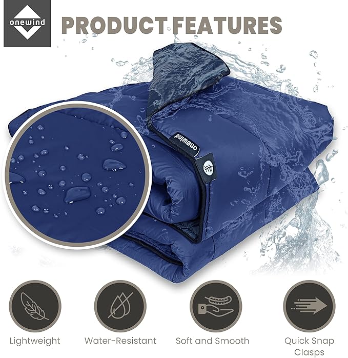 onewind Double Hammock Underquilt Warm Insulation Ultralight 3-4 Season Camping Quilt, Portable for Hiking, Backpacking