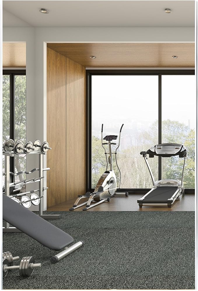 Fab Glass and Mirror Glassless Shatterproof Floor Length Mirror for Home Gym and Dance Studio, Unbreakable and Easy to Install 32" X 48" Chrome