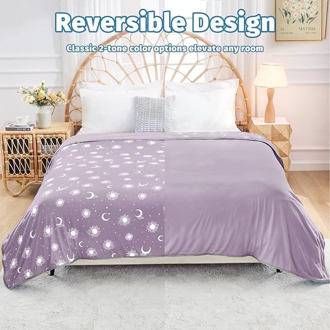 inhand Cooling Blanket King Size (90"x108") - Cooled Blankets for Hot Sleepers Lightweight Breathable Summer Blanket for Sleeping Night Sweats to Keep Cool in The Heat -Crimson Purple