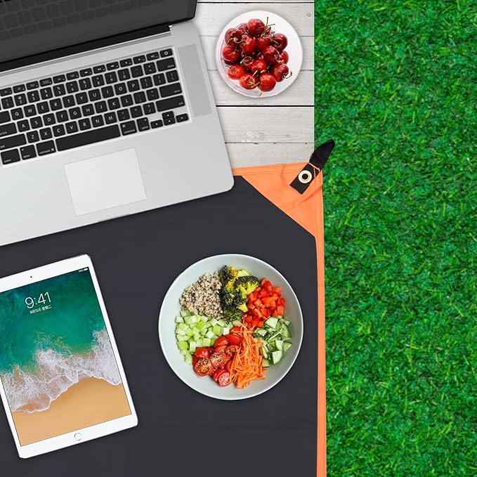 GEERTOP Ultralight Tent Footprint Waterproof Black Tent Tarp Ground Sheet Mat for Under Tent, Camping, Backpacking, Hiking, Picnic