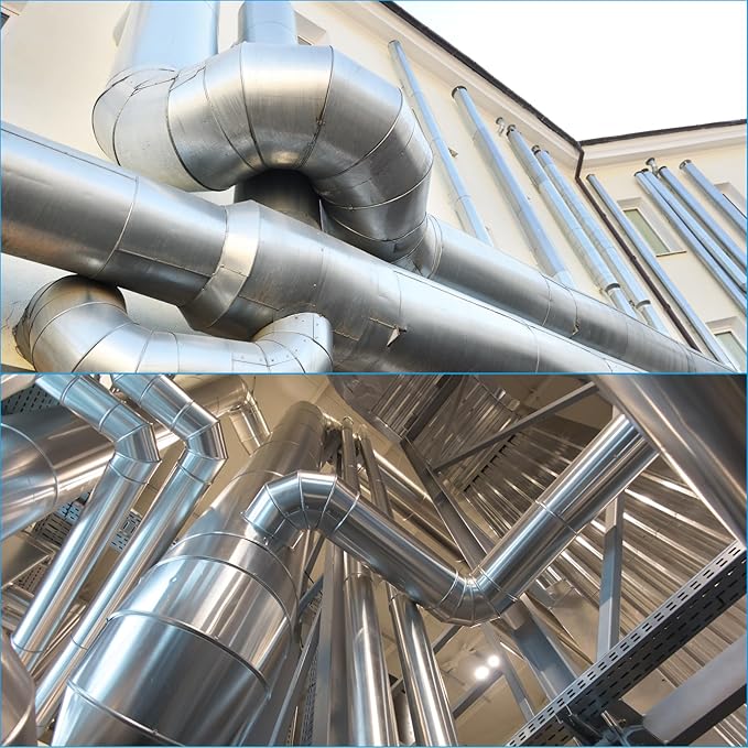 3" Inch Galvanized Steel Y Shape 3 Way Duct Splitter - 45 Degree HVAC Ventilation Fitting for Dryer Vent, Exhaust Fan & Dust Collection Systems