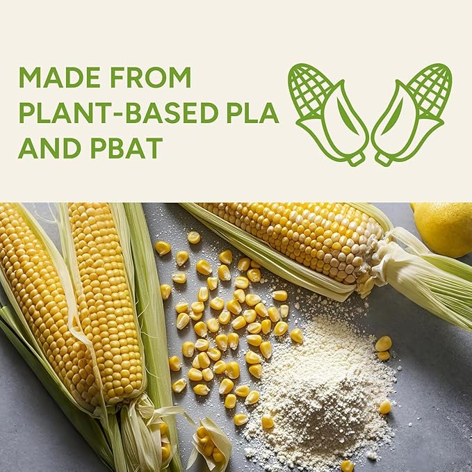 1.3 Gallon Compostable Trash Bags, 35 Bags Compost Bags for Countertop Bin, BPI Certified and Meet The ASTM D6400 Standard,Compostable Trash Bags in Dispenser Packs