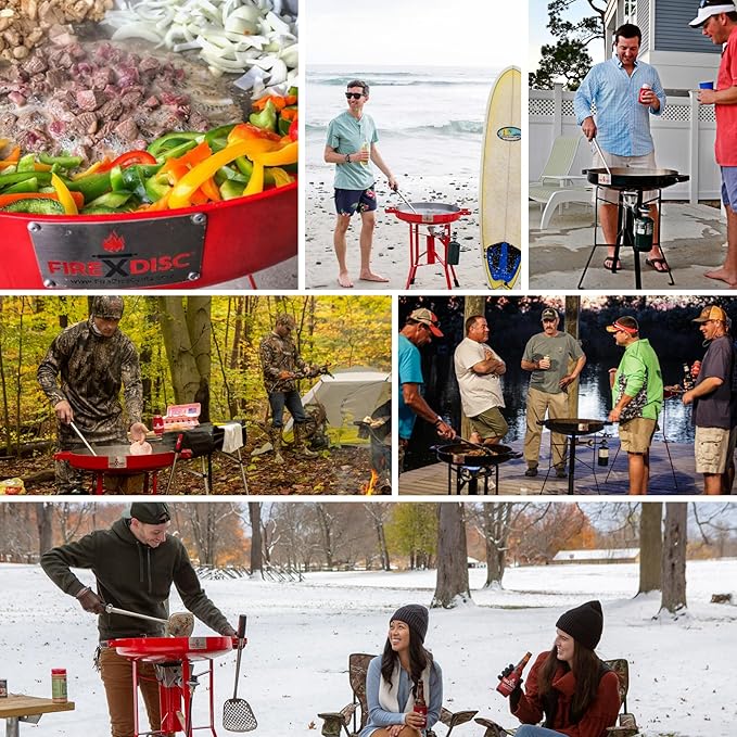 FIREDISC Wind Helmet Stainless Steel Wind Protection Cover TCGWH4L, Wind Screen for Camp Stoves Designed for FIREDISC Cookers, Camping Stove Windscreen Maintains Even Heat and Delicious Cooking