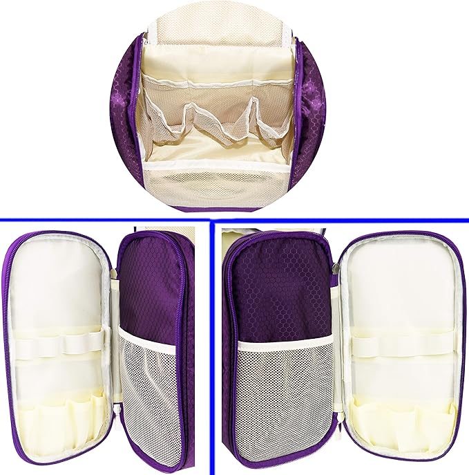 Hanging Toiletry Bag Extra Large Capacity | Premium Travel Organizer Bags For Men And Women | Durable Waterproof Nylon Bathroom, Shower, Makeup Bag For Toiletries, Cosmetics, Brushes