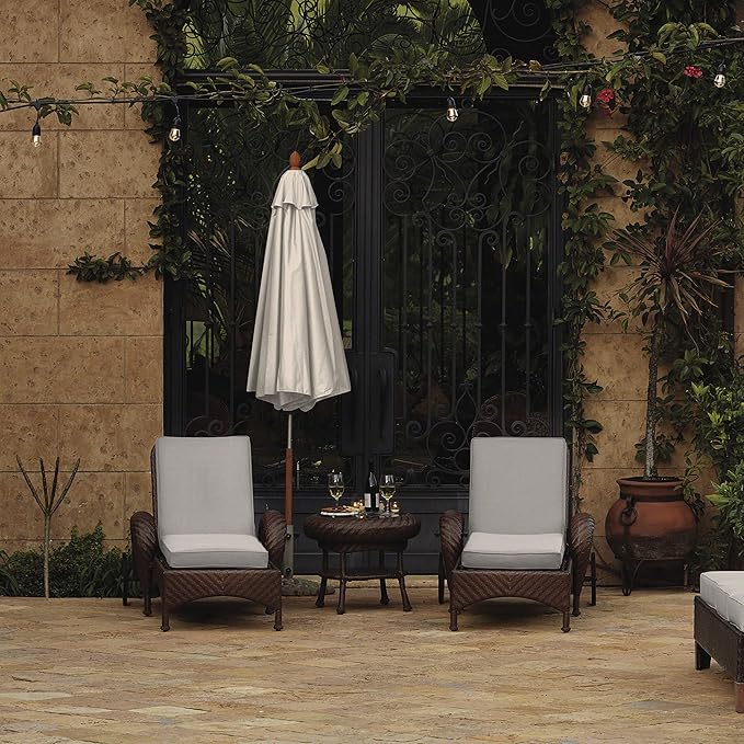 Classic Accessories Montlake Water-Resistant 21 x 22 x 4 Inch Patio Lounge Back Cushion, Heather Grey, Outdoor Loveseat Cushions