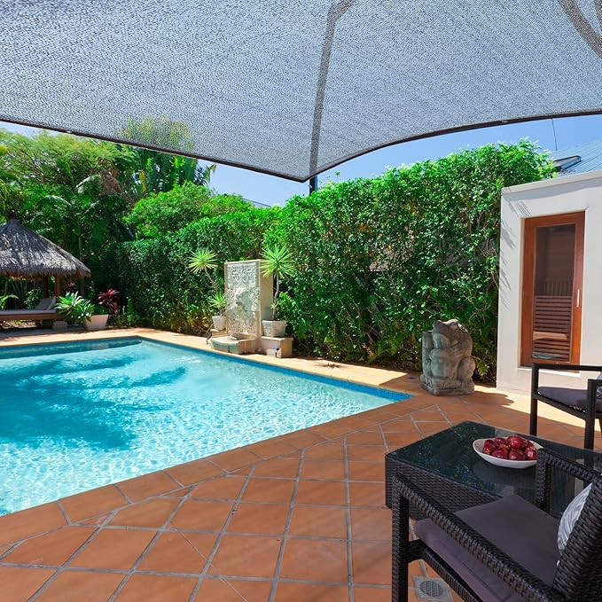 90% Black Shade Cloth, 3 x 6 FT Sun Shade Net with Grommets, Garden Sunblock Shade Cloth Shading for Greenhouse, Plant, Pergola, and Backyard Patio