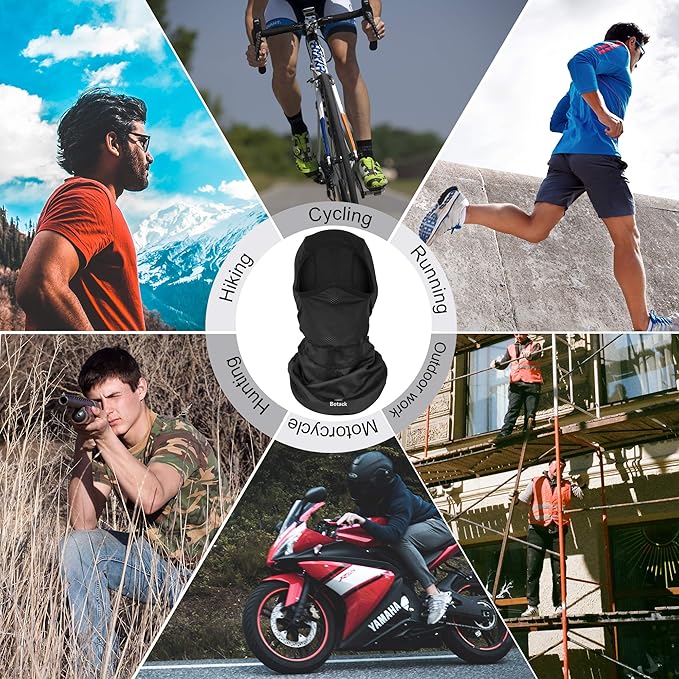 Balaclava Face Mask Sun UV Protection Breathable Full Head Mask for Men Women Skiing Cycling