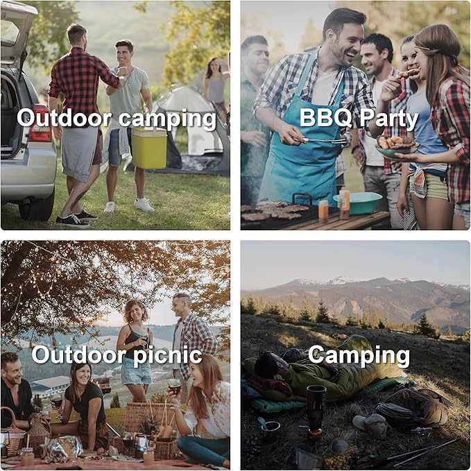 Alocs Camping Cookware, Portable Camping Essentials with Accessories, Camping Gear Camping Cooking Set for Outdoor Cooking, Backpacking, Hiking and Picnic.