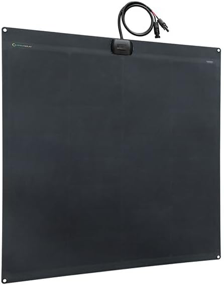 Flexible Solar Panel 120W 12V ETFE,32.3in x 30.5in Semi-Flexible Bendable Mono Solar Panel High Efficiency 120 Watt for RV Van Roof TopCamping Home Boat Marin