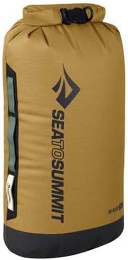 Sea to Summit Big River Dry Bag, Heavy-Duty Dry Storage, 20 Liter, Gold Brown