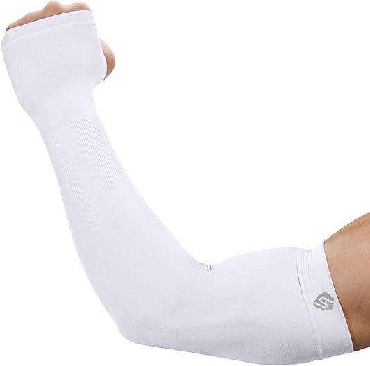 Arm Sleeves for Men Women UV Sun Protection Compression Arm Warmer Tattoo Cover Up, Sports Golf Cooling Sleeves