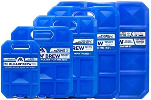 Arctic Ice Chillin' Brew Series Long Lasting Reusable Ice Pack - Freezes at 28° Fahrenheit - Designed to Keep Beverages Colder Than Ice