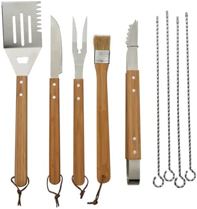 Personalized BBQ Grill Set for Men - Custom Engraved, 10 pcs