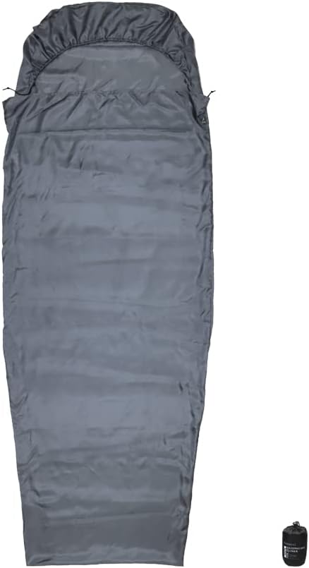 BROWINT Silk Sleeping Bag Liner, Silk Sleep Sack, Extra Wide 87"x43", Lightweight Travel Sheet for Hotels, More Colors for Option, Reinforced Gussets