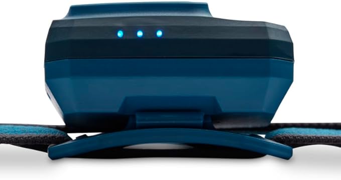 BLACK DIAMOND Storm 500-R Rechargeable LED Headlamp, Waterproof and Dimmable for Camping, Hiking, Running, Hunting, Work with Red Light Headlamp Mode, Azul