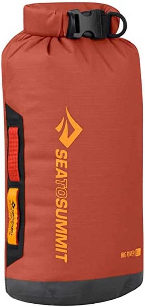 Sea to Summit Big River Dry Bag, Heavy-Duty Dry Storage, 5 Liter, Picante Red