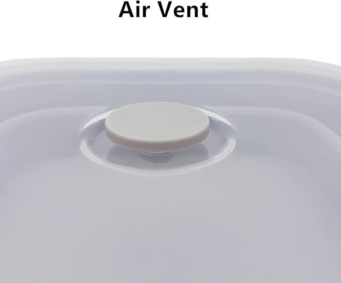 CARTINTS Large 1200ml Collapsible Bowls with Lids, Silicone Food Storage Containers, Space-Saving Meal Prep Containers For Kitchen and Outdoors Camping, Set of 3, Grey