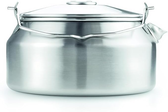 GSI Outdoors Glacier Stainless Steel Tea Kettle 1 qt. - Camping, Outdoors, & RV