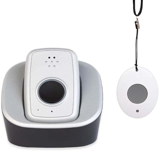 ADT - On-The-Go Mobile Medical Alert System for Seniors - GPS Capabilities, Included Waterproof Wearable Panic Button, 24/7 U.S. Based Monitoring (Neck Pendant)