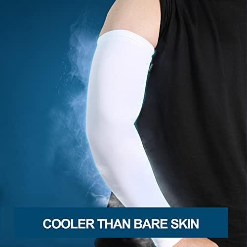 4 Pair UV Sun Protection Arm Sleeves for Men & Women,Cooling UPF 50 Arm Cover for Baseball,Cycling,Basketball