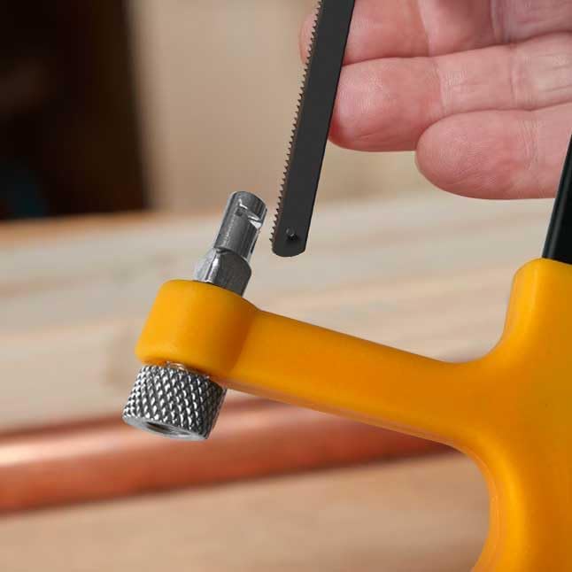 6 in. Mini Hacksaw Frame - 150mm Extra Fine Cut Junior Hack Saw with Bi-Metal Blade for Metal and Wood