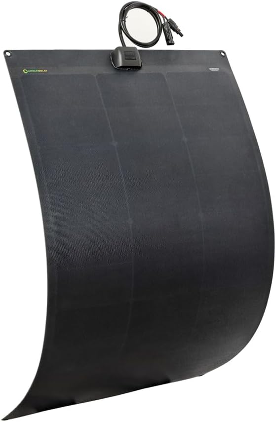 Flexible Solar Panel 125W 12V ETFE,42.9in x 23.2in Semi-Flexible Bendable Mono Solar Panel High Efficiency 125 Watt for RV Van Roof TopCamping Home Boat Marin