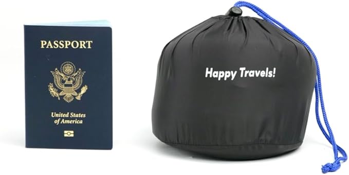 C CUSHION LAB Travel Pillow, Award-Winning Patented Ergonomic Design for Chin & Neck Support Memory Foam Neck Pillow, Compact Airplane Pillow for Traveling, Flight, Car (Cobalt Blue, Medium)