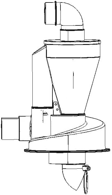 2.5'' New Upgrade Woodworking Double Filtration Cyclone Dust Collector DIY Turbocharged Filter Industrial Separator Collector Canister Dust Control System for Shop Vac Contractor Assistant