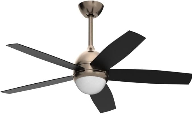 Brushed Nickel Ceiling Fan with Lights,52 Inch Ceiling Fans,6 Speeds,3 Color,Quiet DC Motor,Ceiling Fan with Remote Control for Bedroom Living Room Patio Kitchen