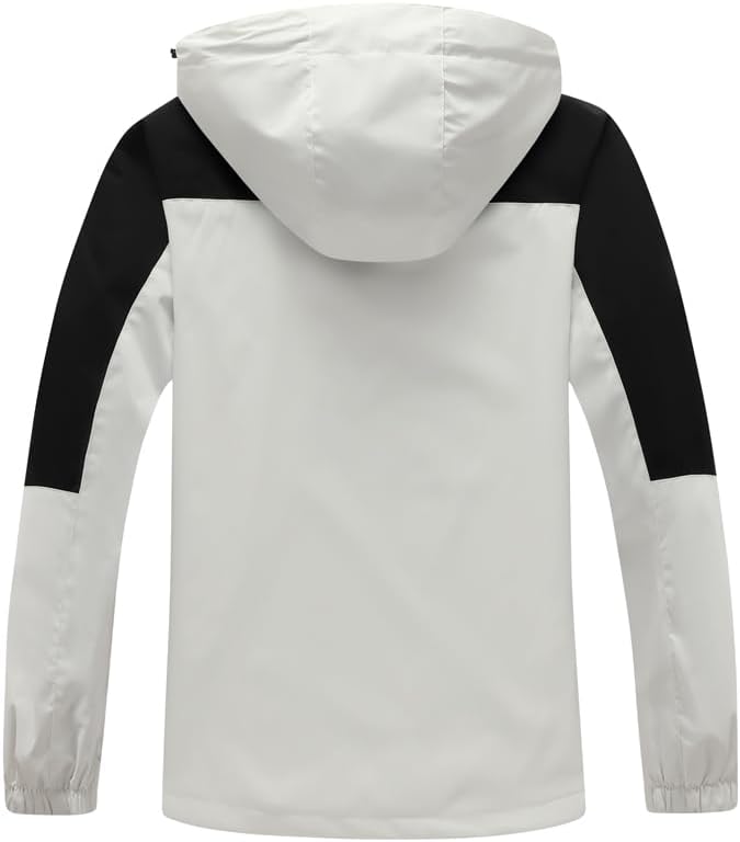 GIISAM Rain Jacket for Men, Mens Waterproof Raincoat Lightweight Rain Jackets Outdoor Rain Coat Windbreaker with Hood