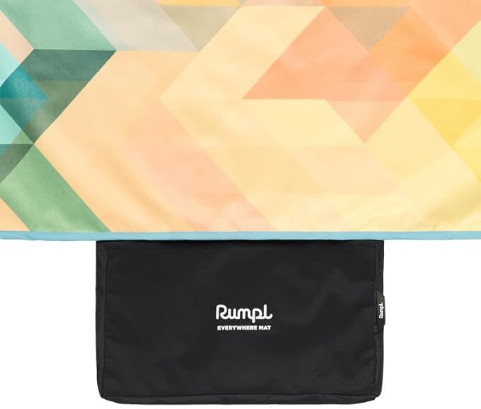 Rumpl Everywhere Mat | Lightweight Ground Cover for Hiking, Camping, Traveling, Picnics | 52" x 75" | Geo