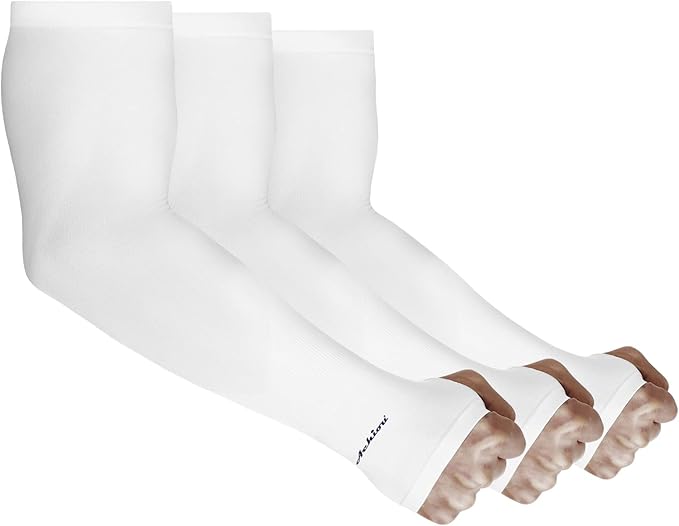 Achiou Arm Sun Sleeves Compression UV Protection Cooling for Men Women Summer Sunblock Basketball Football, Cover Arms Tattoo