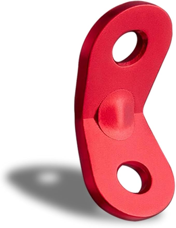 Guyline Tensioner Tent Rope Tensioner - 24Pcs - Alloy Camping Tent Guyline Cord Adjuster Combination Camping Gear (Red, Joints)