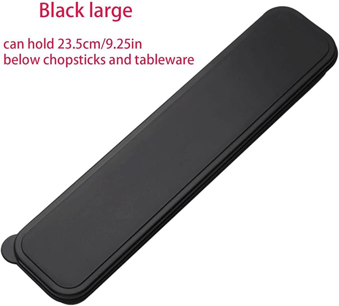 1Pcs Simple Utensil Holder with Lid, Reusable Utensils Wheat Straw Travel Cutlery Box，Portable Flatware Box Travel Tableware Storage Case, Simple Tableware Storage Box Case for Cutlery Kit (black)