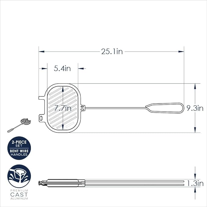 Nordic Ware Campfire Pie Iron Cooker