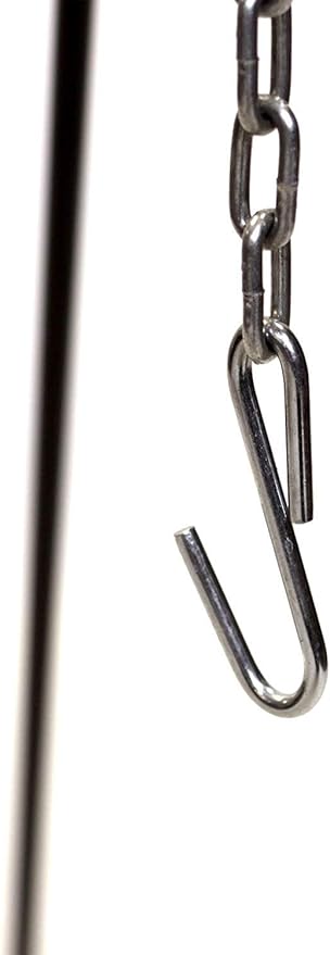 Cuisiland Camping Tripod Campfire Cooking Dutch Oven Tripod Adjustable Grill Tripod for Outdoor Campfire Cooking Camping, Picnic